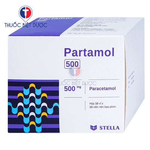Partamol 500mg viên nén bao phim
