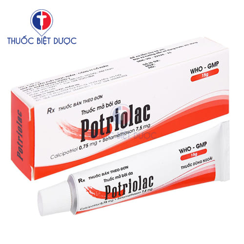 Potriolac 15g dạng thuốc mỡ bôi da
