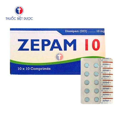 Zepam 10 - Thuốc an thần, giảm căng thẳng, lo lắng
